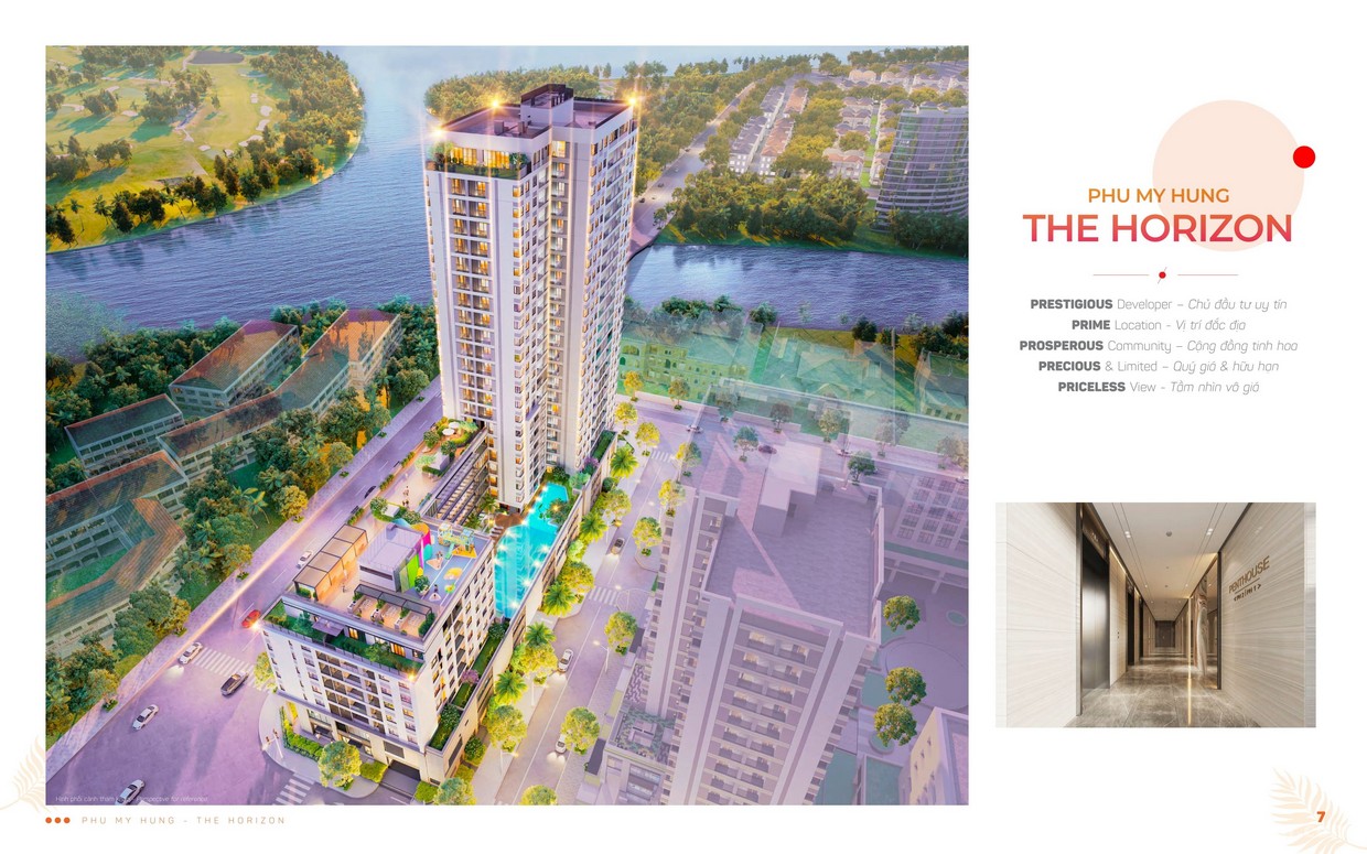 Phối cảnh tổng thể dự án The Horizon Phú Mỹ Hưng